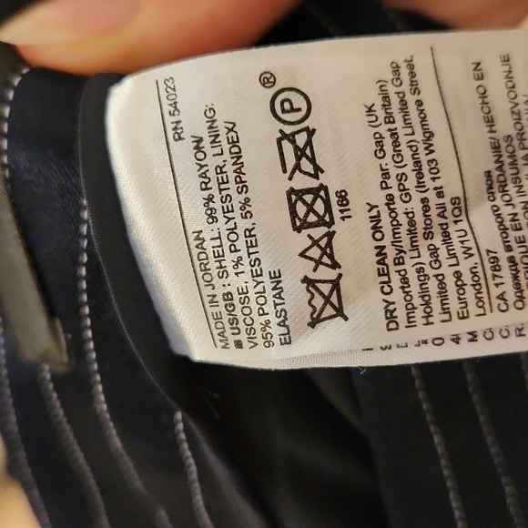 Blue pinstripe dress pants - Picture 4 of 4